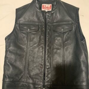 Lil Joes Leather Vest Size 
